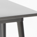 ensemble table 60x60cm 4 tabourets Lix bar cuisine industriel bucket top light Prix