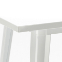 ensemble table blanche 60x60cm 4 tabourets en métal Lix bucket white top light Prix