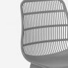 Ensemble Table Carrée 70x70cm Noire et 2 Chaises Design Moderne Jardin Cuisine Cevis Dark 