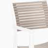 Ensemble Table Carrée Noire 70x70cm et 2 Chaises Design Moderne Restaurant Cuisine Jardin Clue Dark Modèle