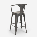 ensemble table bois 60x60cm 4 tabourets industriel cuisine bar mason noix 