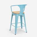 ensemble table haute 60x60cm 4 tabourets bar cuisine mason top light 