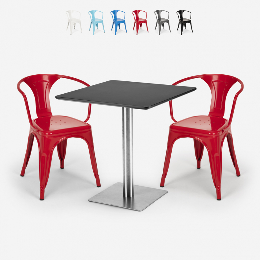 ensemble 2 chaises style et table 70x70cm horeca bar restaurants starter silver Catalogue ensemble 2 chaises style et table 70x70cm horeca bar restaurants starter silver Catalogue