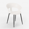 Ensemble de 4 Chaises Design Moderne et Table À Manger 120x60cm Industriel Sixty 