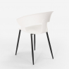 Ensemble de 4 Chaises Design Moderne et Table À Manger 120x60cm Industriel Sixty 