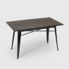 Ensemble  table 120x60cm et 4 chaises style vintage salle à manger industriel lloyd Offre