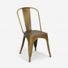 Ensemble  table 120x60cm et 4 chaises style vintage salle à manger industriel lloyd Prix