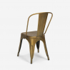 Ensemble  table 120x60cm et 4 chaises style vintage salle à manger industriel lloyd Achat