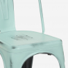 Ensemble  table 120x60cm 4 chaises cuisine salle à manger industriel harvey Choix