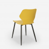 Ensemble Table Carrée 80x80cm et 4 Chaises Design Moderne Bar Cuisine Howe 