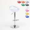 Tabouret de bar et cuisine réglable en hauteur pivotant avec repose-pieds Hollywood Vente