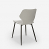 ensemble 4 chaises table rectangulaire 120x60cm design industriel bantum 