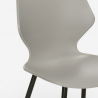 ensemble 4 chaises table rectangulaire 120x60cm design industriel bantum 