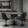 table ronde 90 cm + 3 chaises style Tulipane design scandinave moderne ellis Remises