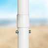 Parasol de plage 200 cm anti-vent protection UV Sardegna 
