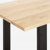 Ensemble Table 220x80cm Design Industriel et 8 Fauteuils Velours Samsara XXL1 