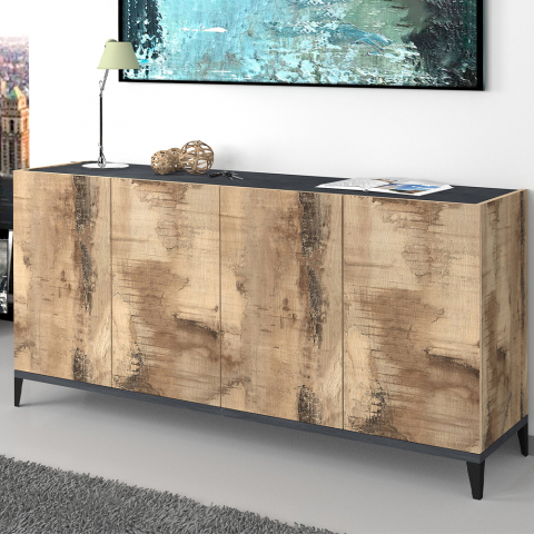 Buffet 160x40cm 4 Portes Entrée Salle À Manger Design Audrey Report