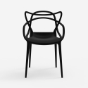 Chaise design moderne avec accoudoirs empilable pour cuisine bar restaurant Node