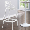 Tabouret haut de cuisine restaurant design moderne avec accoudoirs Dej