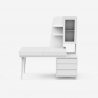 Bureau Design Moderne 120x55cm avec tiroirs et Vitrine Noly Caractéristiques