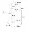 Tabouret haut de cuisine restaurant design moderne avec accoudoirs Dej