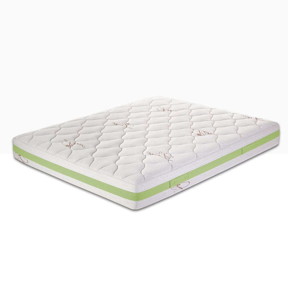 Matelas Double 160x190 à Mémoire De Forme 23cm d'épaisseur Hypoallergénique Leaf Extra