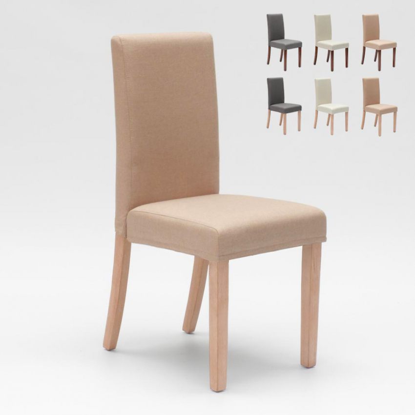 Chaise de cuisine et restaurant rembourrée en bois style henriksdal Comfort Luxury Prix