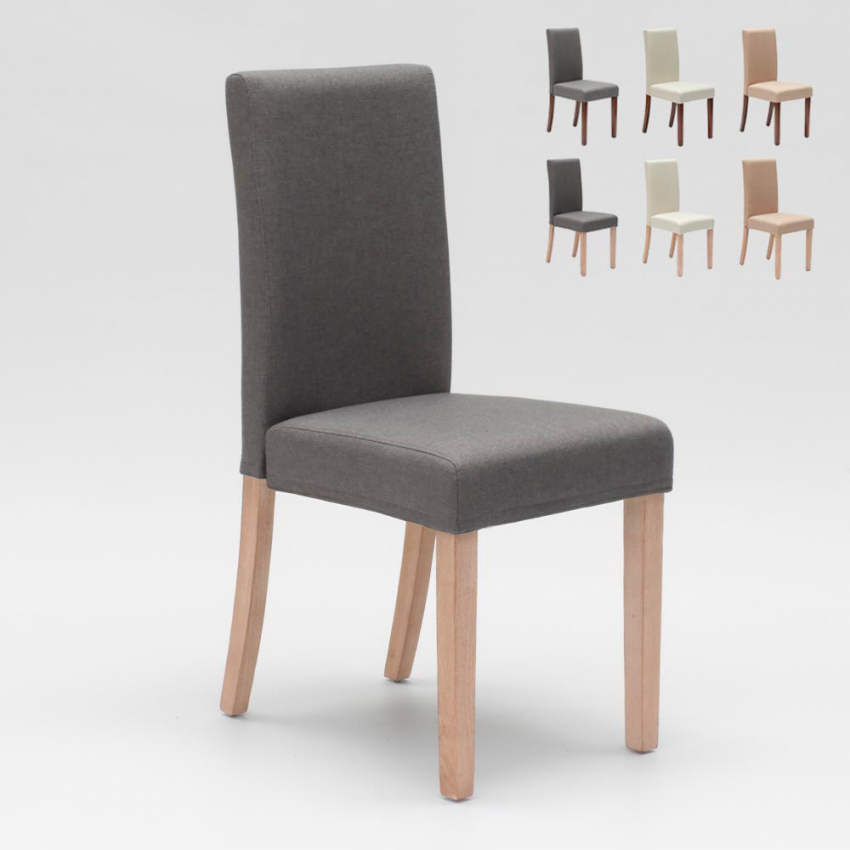 Chaise de restaurant rembourrée en bois style herniksdal Comfort Luxury