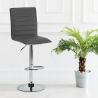 Tabouret de bar industriel fixe pivotant réglable dossier Detroit Caractéristiques