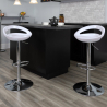 Tabouret de bar et cuisine réglable en hauteur pivotant avec repose-pieds Hollywood 