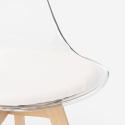 chaise transparente de cuisine bar avec coussin design scandinave Goblet caurs Dimensions