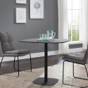 Table de cuisine bar salle à manger design moderne 80x80 Circumdo Offre