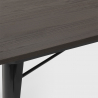 table 120x60cm industriel + 4 chaises style Lix bar restaurant cuisine caster top light Prix