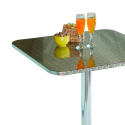 Table de bar extérieur pliant carrée en acier 70x70cm Locinas Modèle