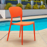 Chaise de cuisine bar café polypropylène empilable intérieur et extérieur Garden Giulietta Prix