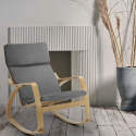 Fauteuil à bascule au design scandinave ergonomique Aalborg Modèle