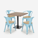 ensemble table horeca 90x90cm bar restaurant et 4 chaises style Lix dunmore Choix