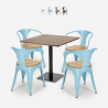 ensemble table horeca 90x90cm bar restaurant et 4 chaises style Lix dunmore Vente