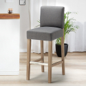 Tabouret en bois de bar et cuisine style Henriksdal Comfort XL Modèle