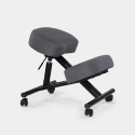 Chaise de bureau ergonomique siège assis-genoux en tissu Balancesteel Lux Dimensions