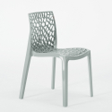 Ensemble Table Bois Métal Horeca 90x90cm 4 Chaises Design Empilables Dustin Restaurant Bar 