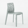 Ensemble Table Bois Métal Horeca 90x90cm 4 Chaises Design Empilables Dustin Restaurant Bar 