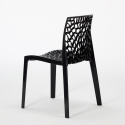 Lot De 4 Chaises Empilables Polypropylène Table Blanc 90x90cm Horeca Dustin White 