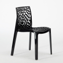 Lot De 4 Chaises Empilables Polypropylène Table Blanc 90x90cm Horeca Dustin White 