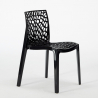 Lot De 4 Chaises Empilables Polypropylène Table Blanc 90x90cm Horeca Dustin White 