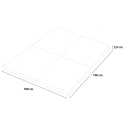 Dalle en caoutchouc antichoc pour salle de sport 1x1m Fit Square 