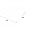 Dalle en caoutchouc antichoc pour salle de sport 1x1m Fit Square 