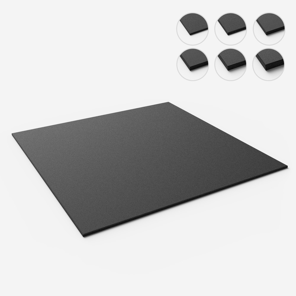 Dalle de revêtement antichoc pour salle de sport 1x1m Fit Square Indoor