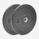 2 x disques olympiques haltère 5 kg caoutchouc cross training Bumper HD Promotion