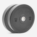2 x disques olympiques barre 15 kg caoutchouc cross-training Bumper HD Promotion